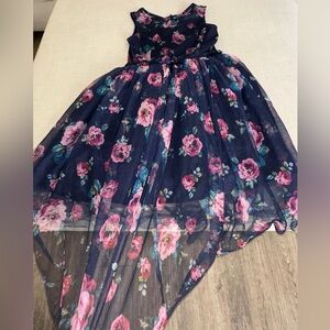 Zenzie dress Floral Navy and Pink Kids Dress
